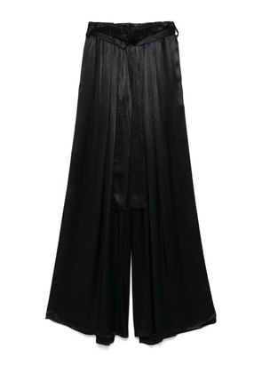 MOUTAKI wide-leg trousers - Black