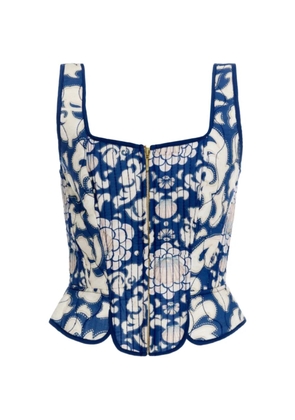 Agua By Agua Bendita Sereia Sinclair cropped top - Blue