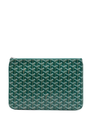 Goyard Pre-Owned 2018 Goyardine Senat MM clutch bag - Green