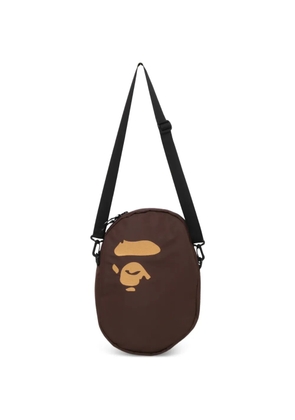 A BATHING APE® logo messenger bag - Brown