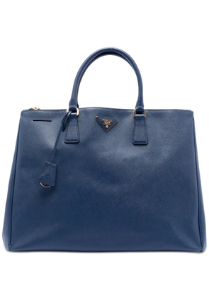 Prada Pre-Owned 2000-2025 Extra Large Saffiano Lux Galleria Double Zip tote bag - Blue