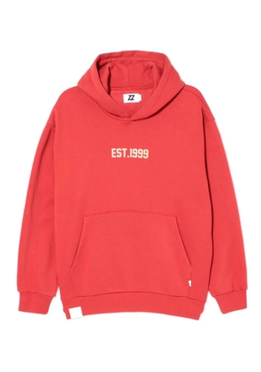 izzue logo-embroidered hoodie