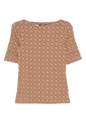 Lauren Ralph Lauren patterned T-shirt - Brown