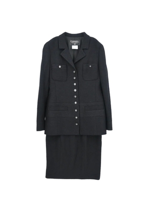 CHANEL Pre-Owned 1996 button suit - Black