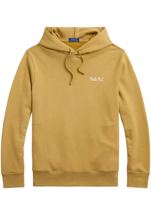 Polo Ralph Lauren logo-embroidered hoodie - Yellow