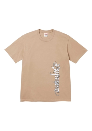 Supreme graphic-print T-shirt - Brown
