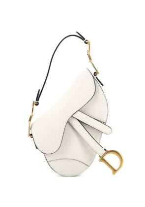 Christian Dior Pre-Owned Saddle Handbag Leather Mini shoulder bag - White