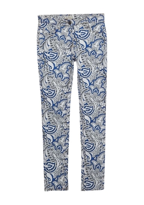 Etro Pre-Owned paisley-print trousers - White
