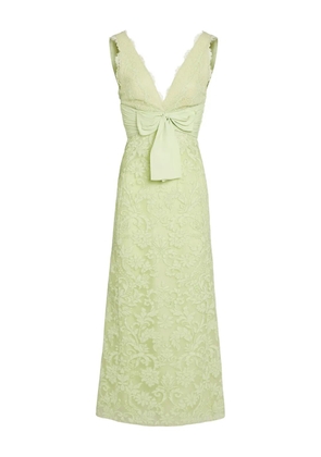 Giambattista Valli lace bow-detail maxi dress - Green