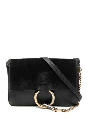 Chloé Pre-Owned 2017 Small Suede and Calfskin Faye crossbody bag - Black