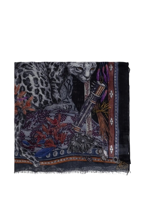 ETRO graphic-pattern scarves - Grey