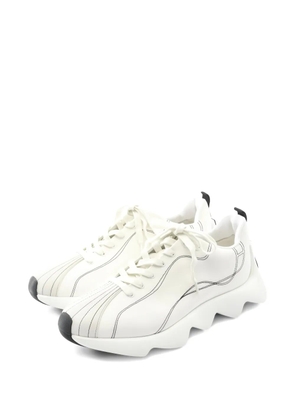 Hermès Pre-Owned 2010s Anvol fabric trainers - White