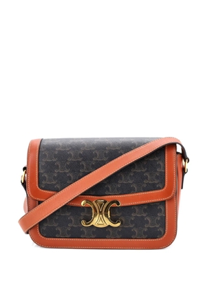 Celine Pre-Owned Triomphe Triomphe Coated Canvas Medium shoulder bag - Brown