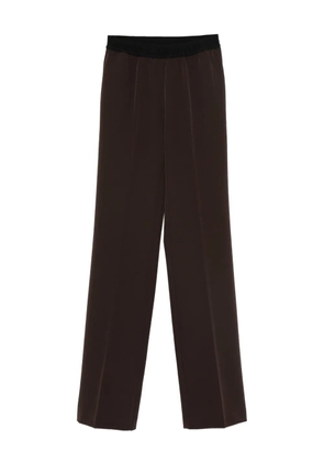ERMANNO FIRENZE elasticated-waist trousers - Brown