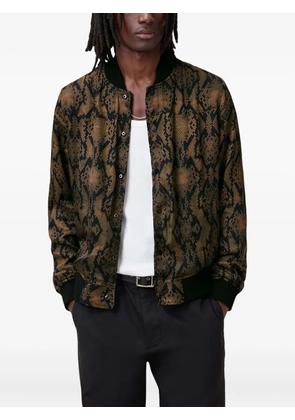 AllSaints ribbed-collar reversible bomber jacket - Black