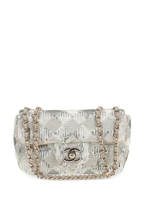 CHANEL Pre-Owned 2014 mini Timeless sequin shoulder bag - Silver