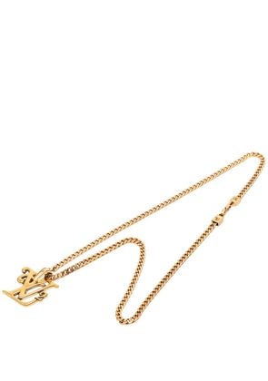 Louis Vuitton Pre-Owned 2020 Nigo Gold Plated Squared Logo Pendant Necklace costume necklace
