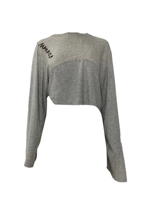 Maison Martin Margiela Pre-Owned logo crop top - Grey