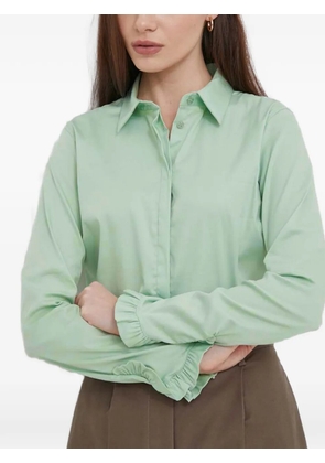 Mos Mosh Mattie ruffled long-sleeves shirt - Green