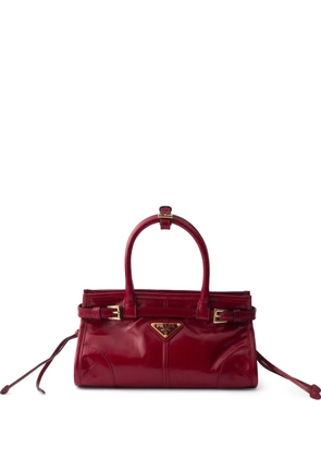 Prada mini Bonnie leather tote bag - Red