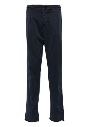 Kiton pleated tapered-leg trousers - Blue