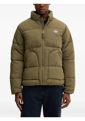 DICKIES Summerdale logo-detail quilted jacket - Green