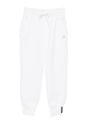 Lacoste logo-embroidered trousers - White