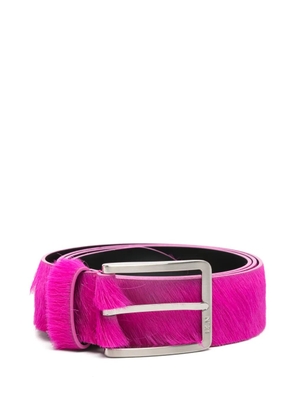 Nº21 leather buckle belt - Pink
