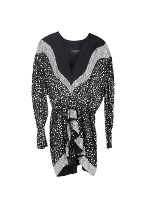Isabel Marant Vintage Caldes sequined-embellished mini dress - Black