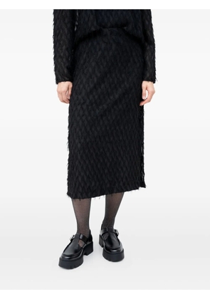 HUGO slit-side midi skirt - Black