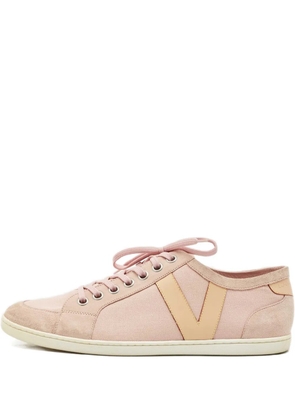 Louis Vuitton Pre-Owned suede canvas sneakers - Pink