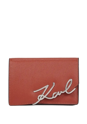 Karl Lagerfeld logo-detail wallet - Red