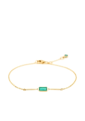 YI Collection 18K yellow gold emerald bar bracelet