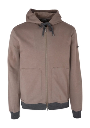 Peserico hooded zip jacket - Brown