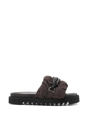 Toga Virilis chain-detail padded sandals - Brown