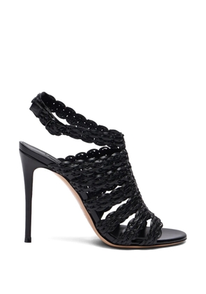 Casadei woven heeled sandals - Black