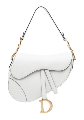 Christian Dior Pre-Owned 2020 Grained Calfskin Saddle Bag shoulder bag - White