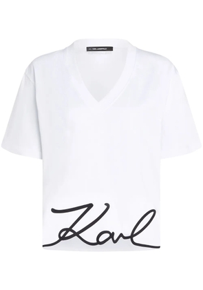 Karl Lagerfeld Signature T-shirt - White