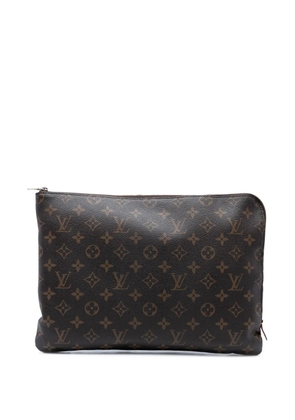 Louis Vuitton Pre-Owned 2017 Monogram Etui Voyage MM clutch bag - Brown