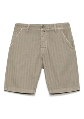 Jacob Cohën herringbone shorts - Brown