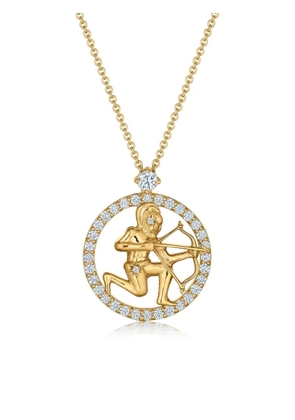 KWIAT 18K yellow gold Sagittarius diamond pendant necklace