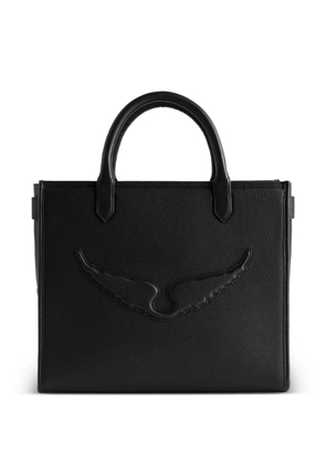 Zadig&Voltaire Angel grained-leather tote bag - Black