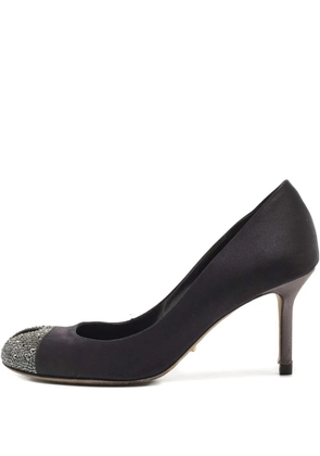 Sergio Rossi Vintage 80mm satin pumps - Black