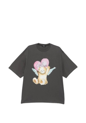 We11done teddy-print T-shirt - Grey