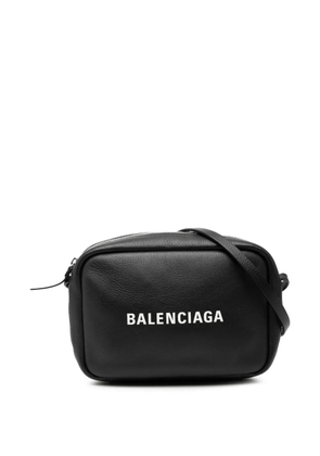 Balenciaga Pre-Owned 2018 Leather Logo Everyday Camera Bag S crossbody bag - Black