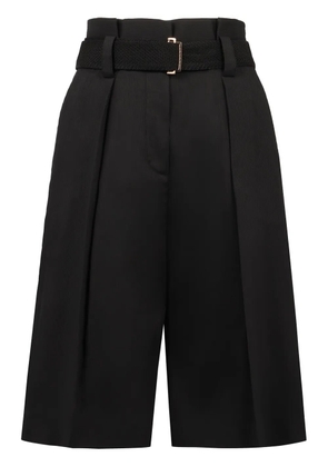 Agnona belted shorts - Black