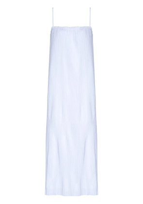 Osklen strapped pleated midi dress - White