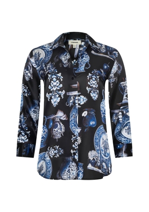 L'Agence Dani porcelain-print blouse - Black