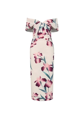 Rebecca Vallance Linnea off-the-shoulder floral midi dress - Pink
