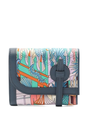 Hermès Pre-Owned 2024 Animapolis printed bi-fold wallet - Blue